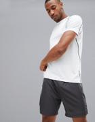 New Look Sport Stretch T-shirt In White - White