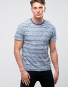 Jack & Jones Originals T-shirt With Mixed Stripe - Navy