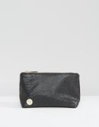 Mi-pac Makeup Bag In Black Faux Python - Black