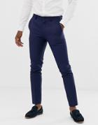 Jack & Jones Premium Super Slim Fit Stretch Suit Pants In Navy