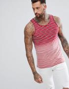 Another Influence Ombre Stripe Tank - Red