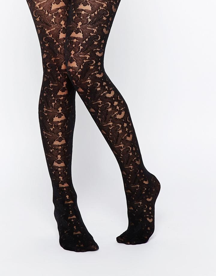 Jonathan Aston Spirit Damask Tights - Black