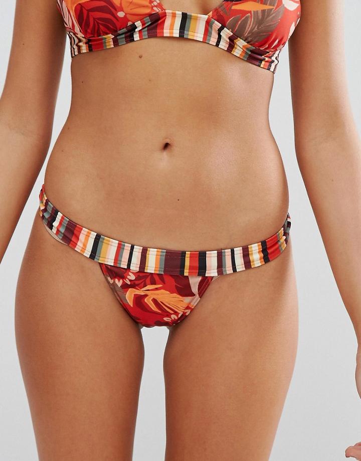 Minkpink Print Mix Banded Cheeky Bikini Bottom - Multi