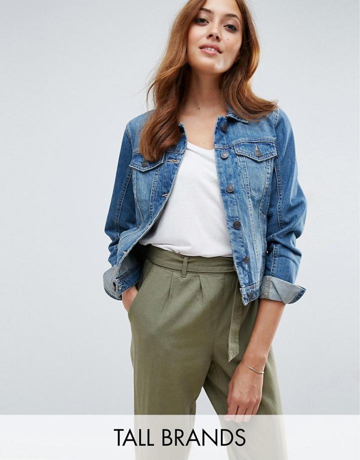 Vero Moda Tall Denim Jacket - Blue