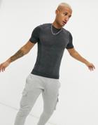 Hummel Tracker Seamless T-shirt In Black Melange