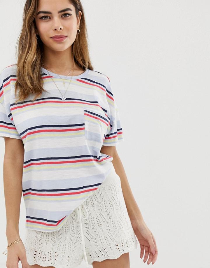 Abercrombie & Fitch Deep Scoop Pocket T-shirt-multi