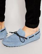 Standard Forty-five Suede Driving Shoe - Blue