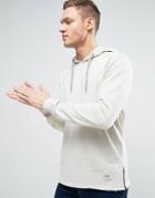 Only & Sons Hoodie With Split Raw Hem - Gray