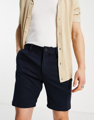 Jack & Jones Intelligence Chino Shorts In Navy