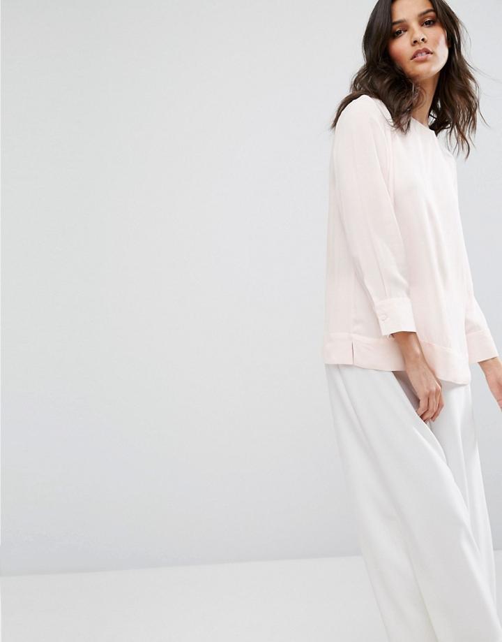Selected Long Sleeved Top - Pink