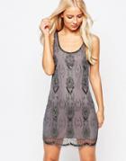 Walter Baker Dolly Beaded Mini Dress