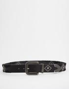 Pull & Bear Western Style Studded Belt - Black