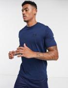 Under Armour Training Logo T-shirt In Navy