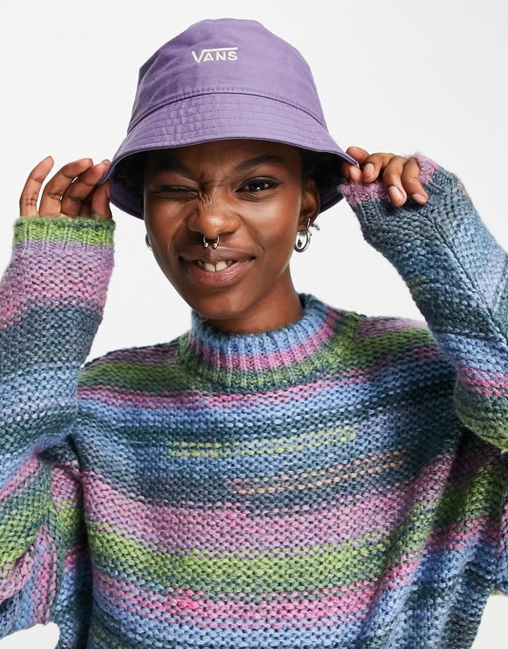 Vans Hankley Bucket Hat In Purple