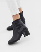 Asos Design Reform Chelsea Ankle Boots In Black