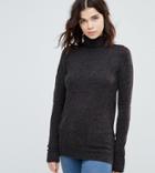 Y.a.s Tall High Neck Sweater - Black