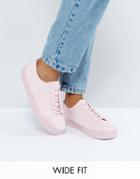 Asos Daltrey Wide Fit Lace Up Sneakers - Pink