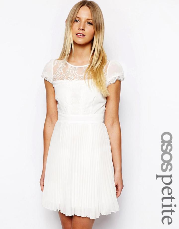 Asos Petite Exclusive Dress With Cap Sleeve - Pink
