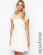 Asos Petite Exclusive Dress With Cap Sleeve - Pink