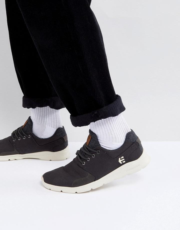 Etnies Scout Sneakers In Black - Black