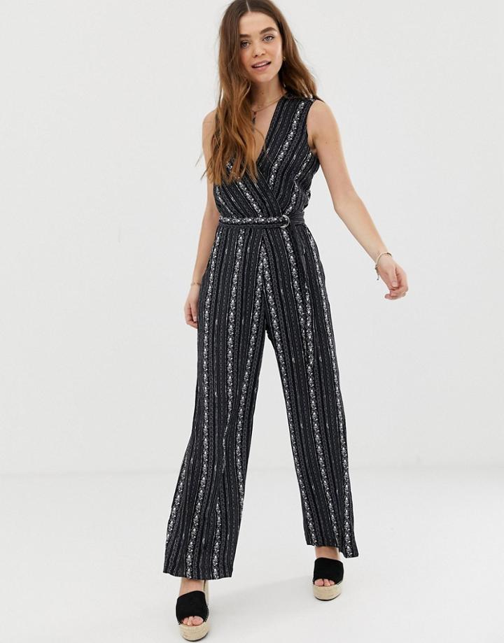 Gilli Wrap Front Jumpsuit-multi