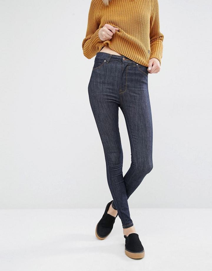 Dr Denim High Waist Eco Skinny Jeans - Blue