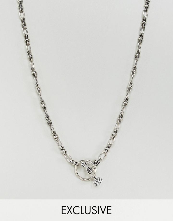 Reclaimed Vintage Inspired Chain Necklace In Silver Exclusive At Asos - Silver