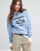 Carhartt Wip Sweatshirt With New Struggle Print - Blue