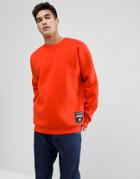 Jack & Jones Core Sweatshirt With Drop Shoulder In Neoprene Jersey - Red