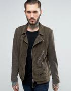 Allsaints Leather Jacket - Gray