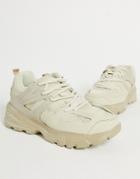 Public Desire Unorthodox Sporty Sneakers In Camel-neutral
