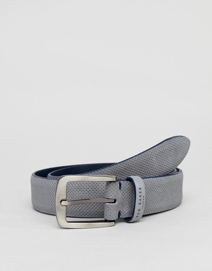 Ted Baker Trinnie Belt In Suede - Gray