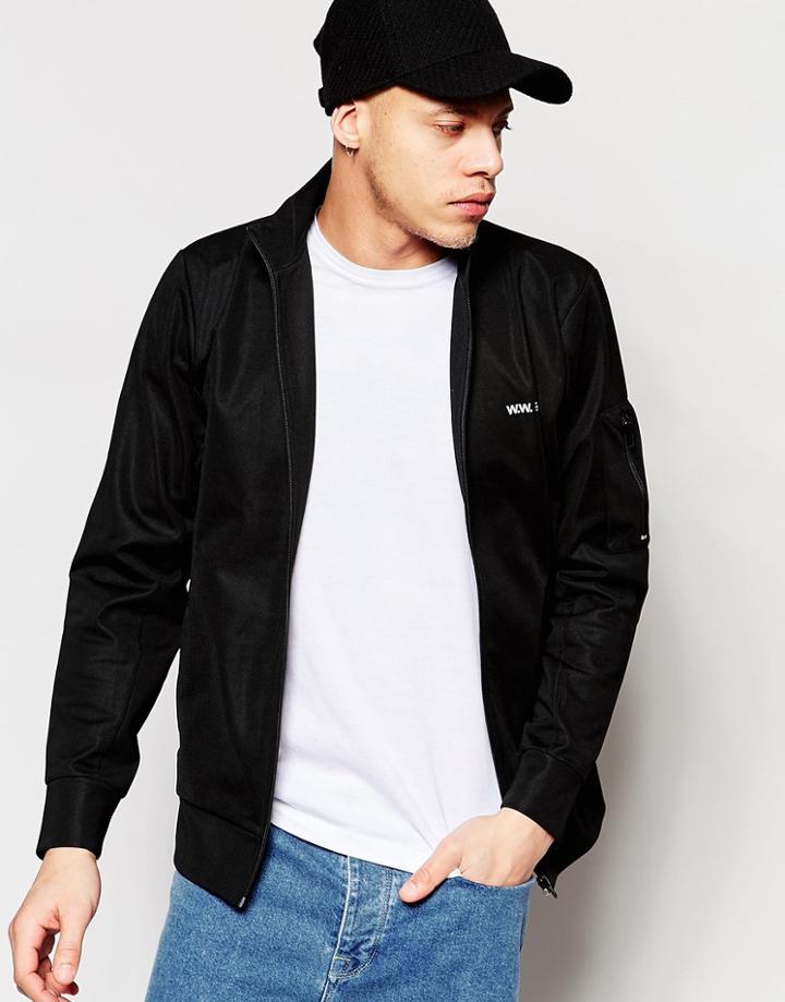 Wood Wood Ryder Track Top - Black