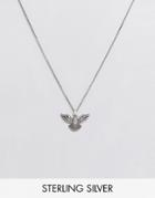 Serge Denimes Dove Necklace In Solid Silver - Silver