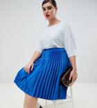 Neon Rose Plus Relaxed T-shirt With Serendipite Print - Blue