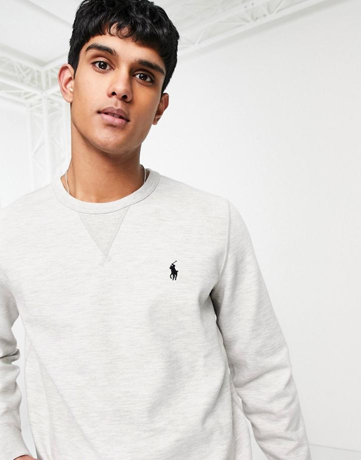 Polo Ralph Lauren Pony Logo Sweatshirt In Gray-grey