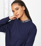 The North Face Zumu Long Sleeve T-shirt In Navy Exclusive At Asos