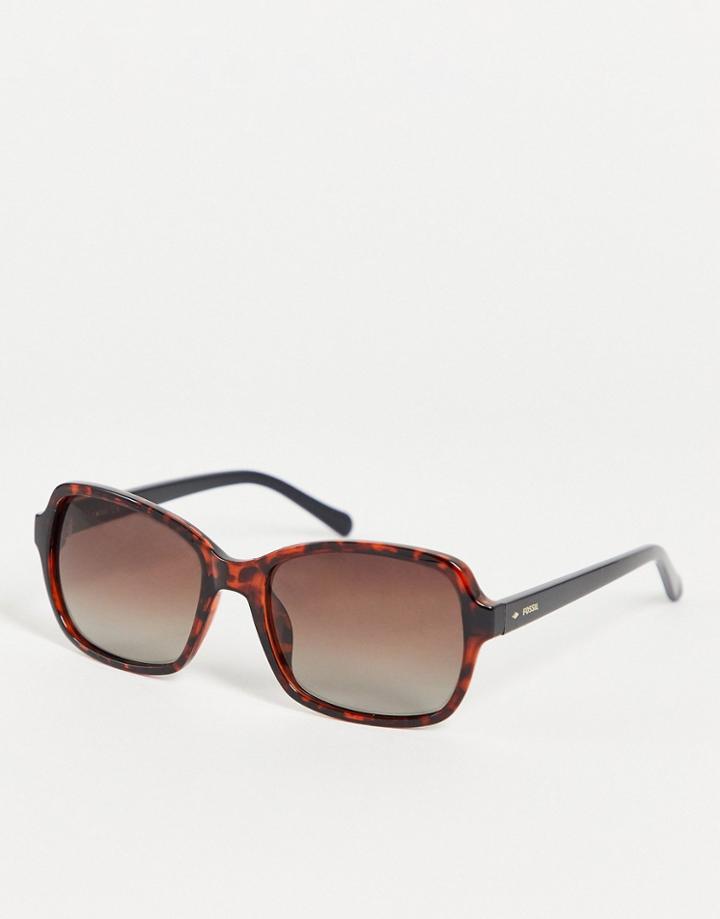 Fossil 3095/s Square Lens Sunglasses-black