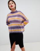 Vila Spacedye Stripe Sweater-multi