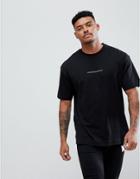 Good For Nothing Oversized T-shirt In Black With Small Logo - Black