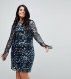Unique 21 Hero Lace Dress In All Over Floral Sequin - Multi