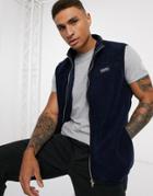 Mossimo Polar Fleece Tank In Navy