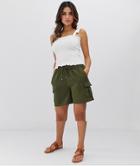 Vila Khaki Utility Short-green