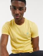 Polo Ralph Lauren Player Logo T-shirt Custom Slim In Empire Yellow