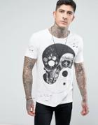 Allsaints T-shirt With Skull Print - White