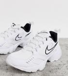 Nike White And Black Air Heights Sneakers