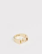 Wftw Dad Signet Ring In Gold - Gold