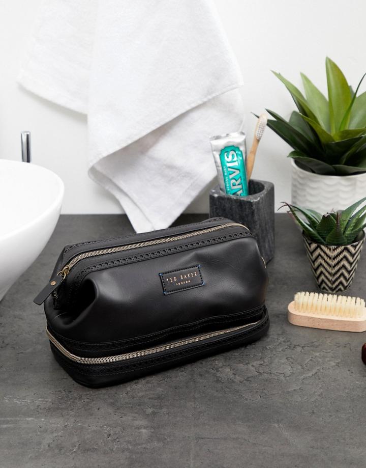 Ted Baker Brogue Toiletry Bag - Black