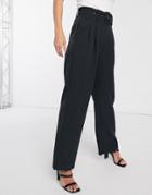 Y.a.s Dinah High Waisted Belted Pants-black