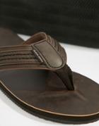Jack & Jones Leather Sandal - Brown